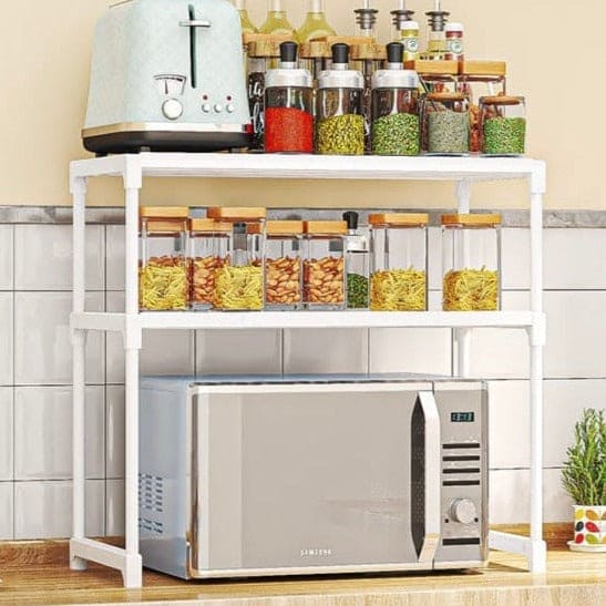 Microwave Storage Rack, Desktop Dishes Spice Food Multi Layer Storage Rack, Multifunction Kitchen Storage Rack, Metal Plastic Oven Organizer Rack Microwave Storage Rack, Desktop Dishes Spice Food Multi Layer Storage Rack, Multifunction Kitchen Storage Rack, Metal Plastic Oven Organizer Rack